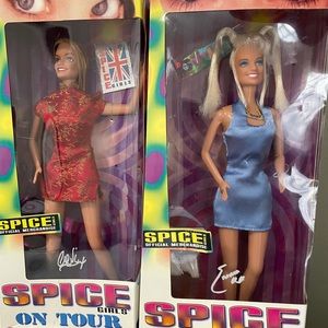 Ginger & Baby Spice with Britney Spears dolls